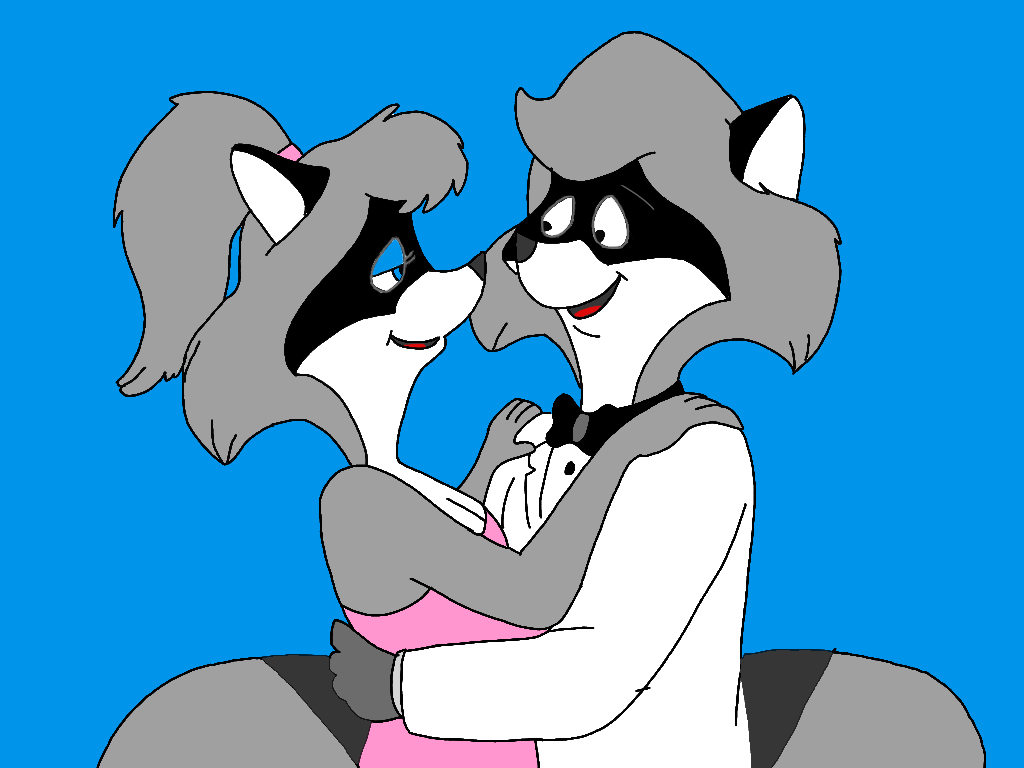 Lisa and Charlie Raccoon Dancing