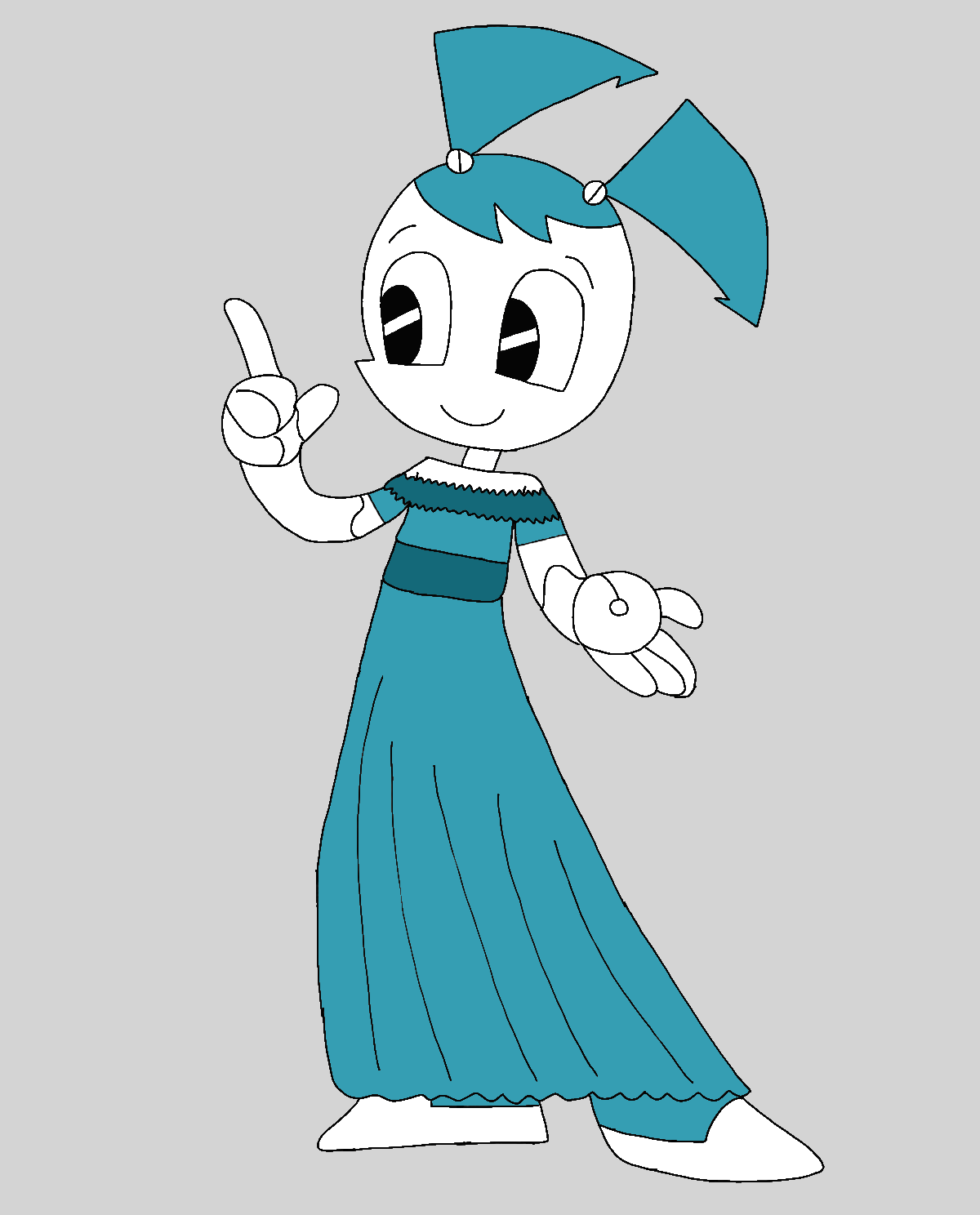 XJ9 Blue Dress Vector by GalaxMind on DeviantArt