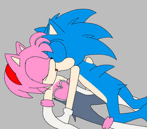 Sonic and Amy Rouge's Sexy Kiss