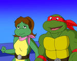 TMNT: Raph and Mona are Ready for Action! by CrawfordJenny