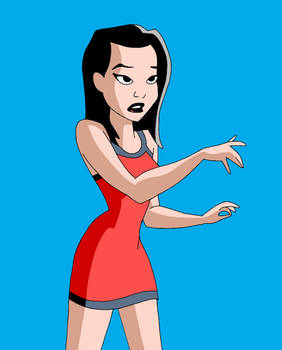 Batman Beyond: Dana Tan in her Dancing Red Dress 4