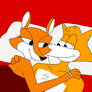 Fauna and Spy Fox Cuddle Together