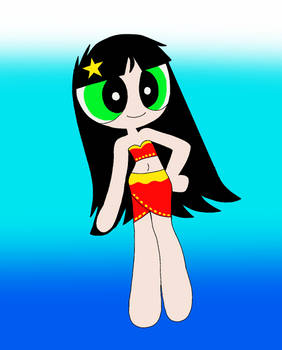 Ppg Teens: Buttercup as a Hula Girl