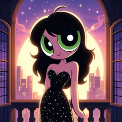 Ppg: Teen Buttercup in a Black Sequin Dress 11