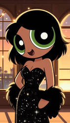 Ppg: Teen Buttercup in a Black Sequin Dress 12