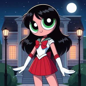 Ppg Cosplay: Buttercup as Sailor Mars (V7)