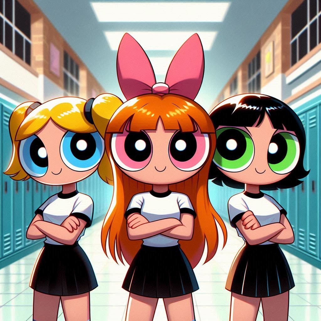Powerpoff Deviantart The Teen Powerpuff Girls are Back in School by CrawfordJenny on DeviantArt