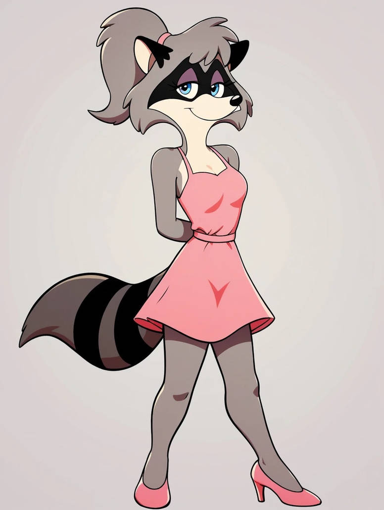 Lisa Racoon Lisa Raccoon in a Pink Dress 15 by CrawfordJenny on DeviantArt