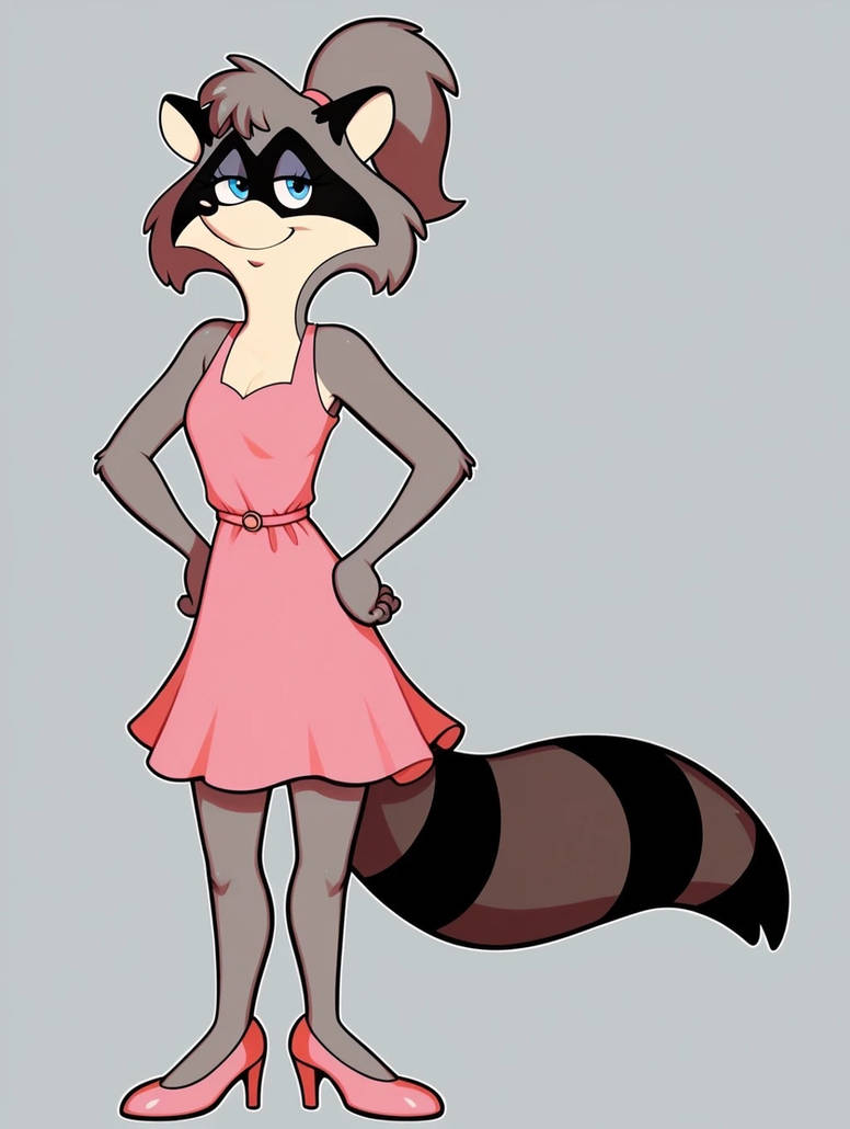 Lisa Racoon Lisa Raccoon in a Pink Dress 16 by CrawfordJenny on DeviantArt
