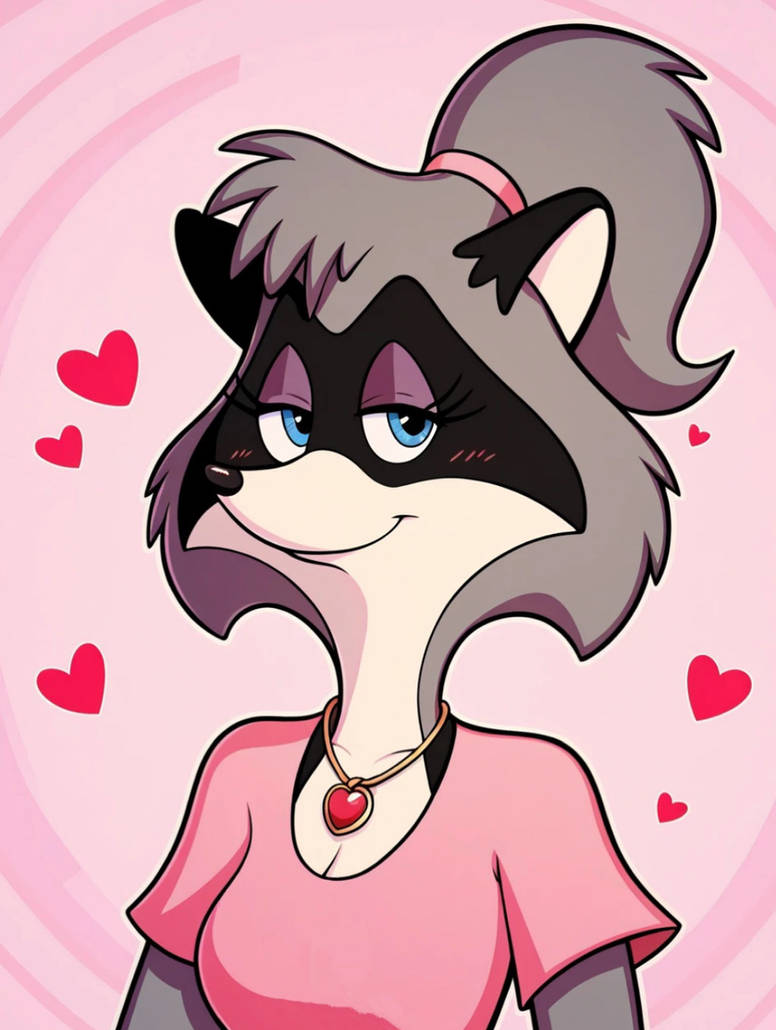 Lisa Racoon Valentine's Day with Lisa Raccoon by CrawfordJenny on DeviantArt