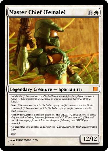 Female Chief Halo 3 MTG by MinamotoInyo on DeviantArt Female Chief Halo 3 MTG by MinamotoInyo on DeviantArt
