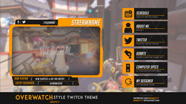 Overwatch Twitch theme