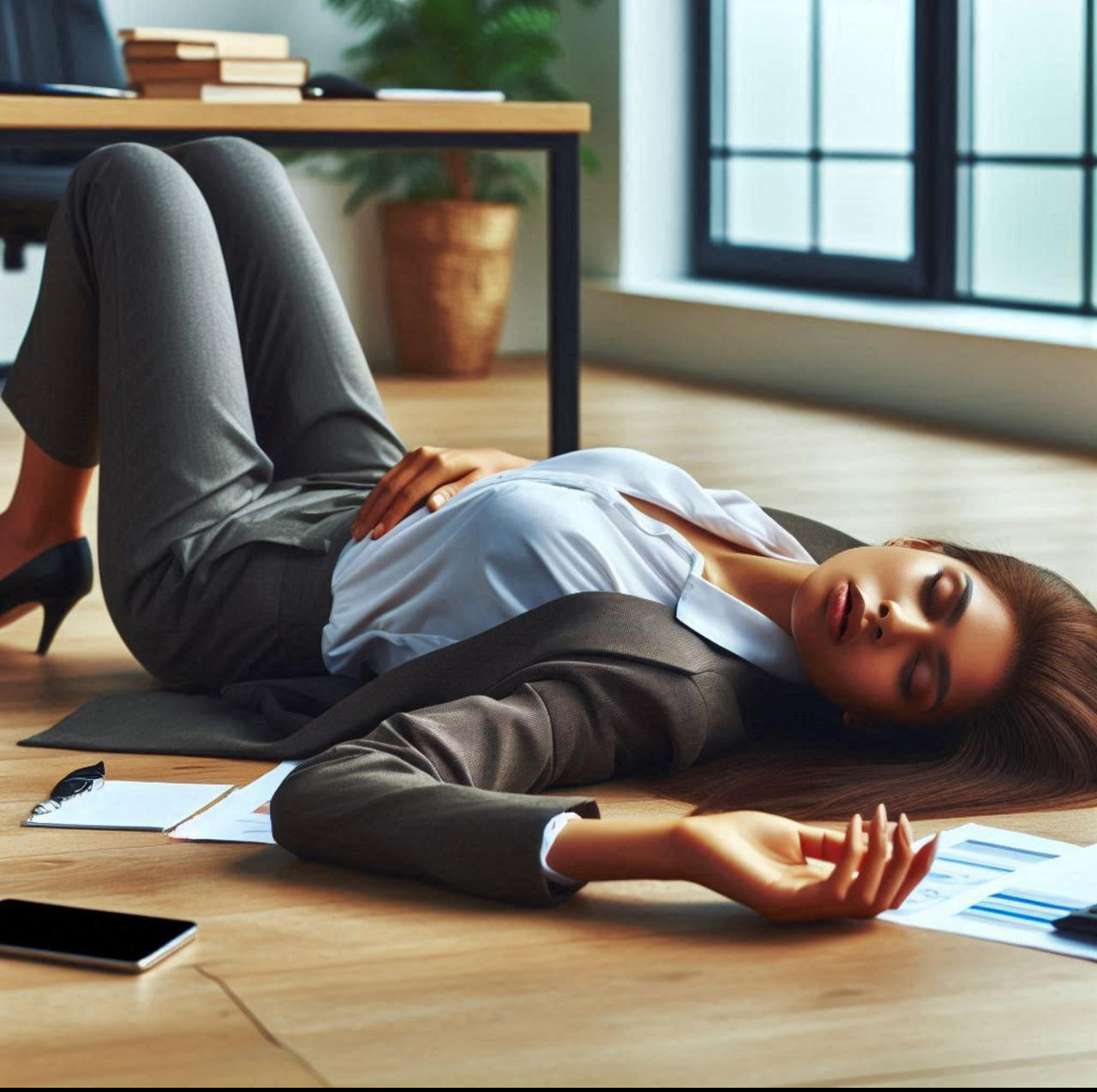 Passes Out Office woman passed out during work by trassleepywomen on DeviantArt