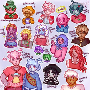 various candy people designs