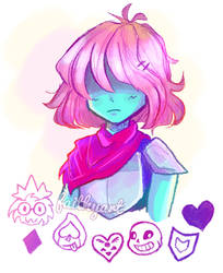 deltarune pink haired kris