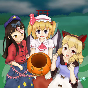 Touhou trio Trick or Treat