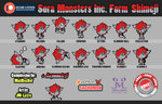 Sora Monsters Inc. Form Shimeji | Comm by JM-Luxro