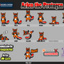 Arlen the Protogen Shimeji | Comm