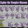 Zephyr the Vampire Glaceon Shimeji | Comm