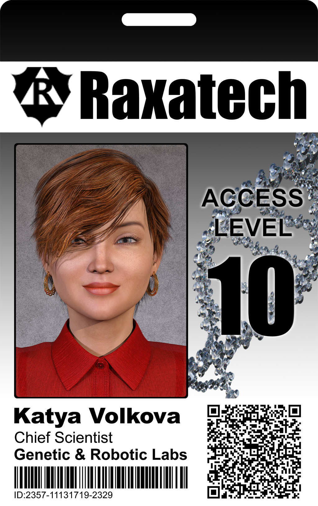 Raxatech ID Card - Katya Volkova