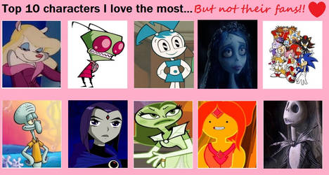 Characters I Love, But Dislike Their Fans