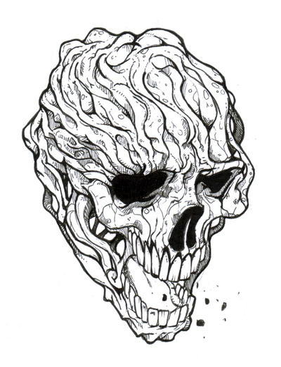 the spitting skull