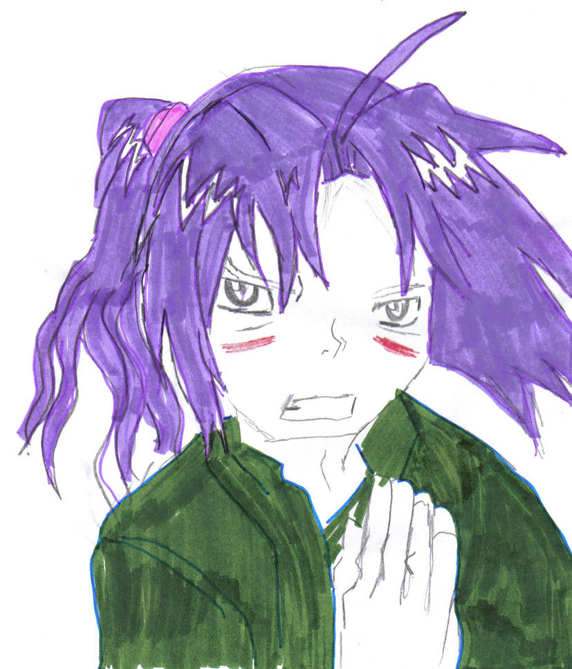 Purple Haired Girl By Pizzaboyyy On Deviantart