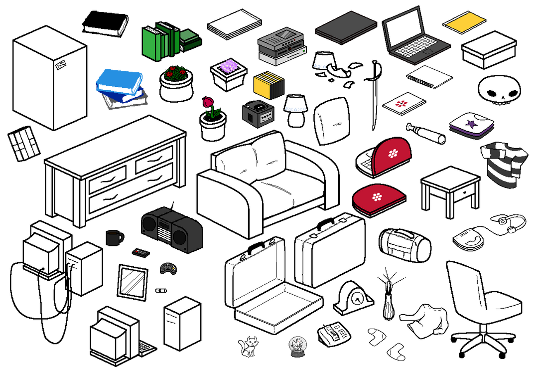 Furniture Compilation 1 by Blizzriel