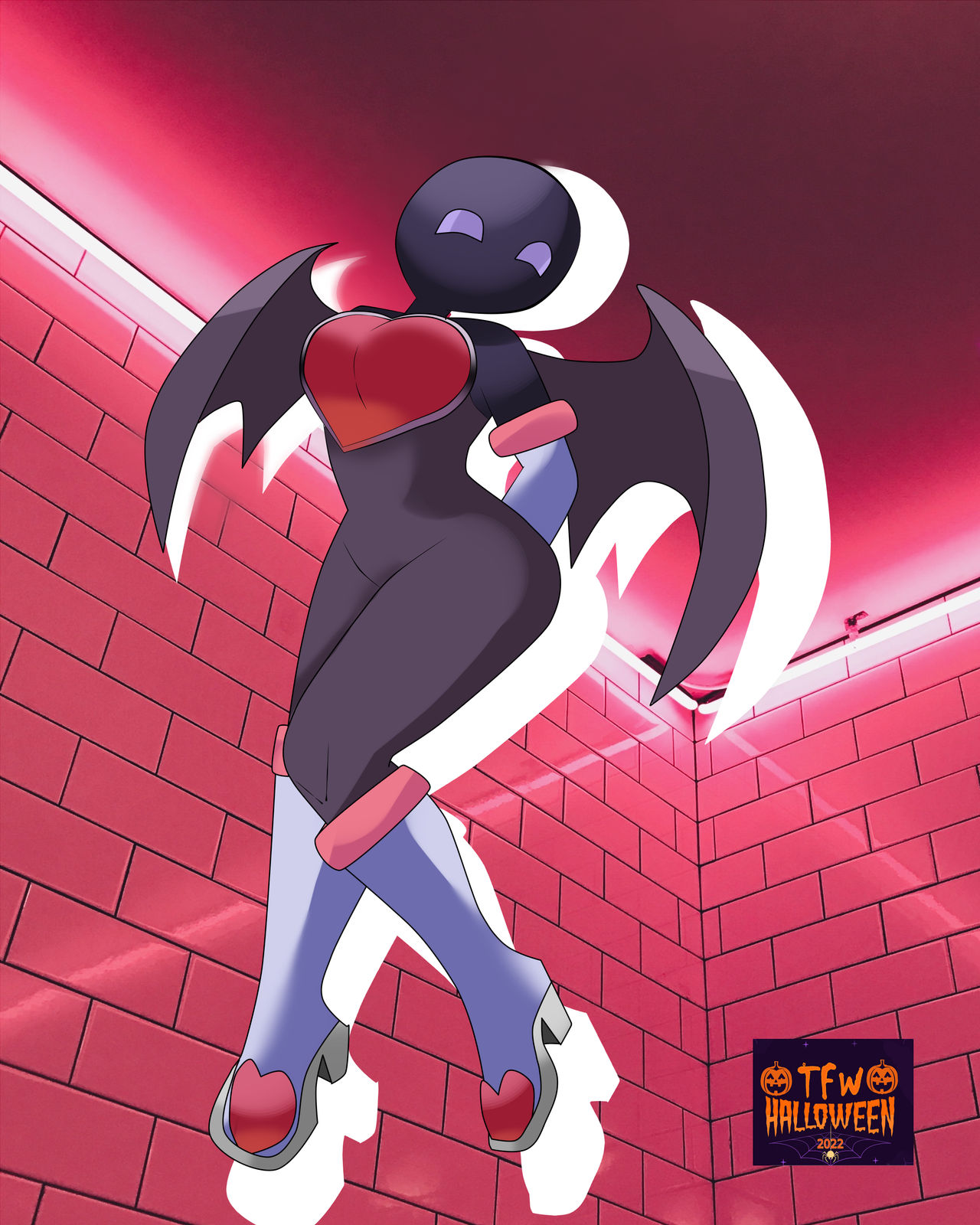 Karen the shadow halloween costume - Rouge the bat