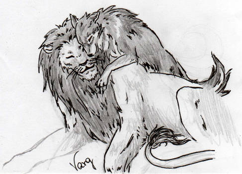 Lion and Wolf