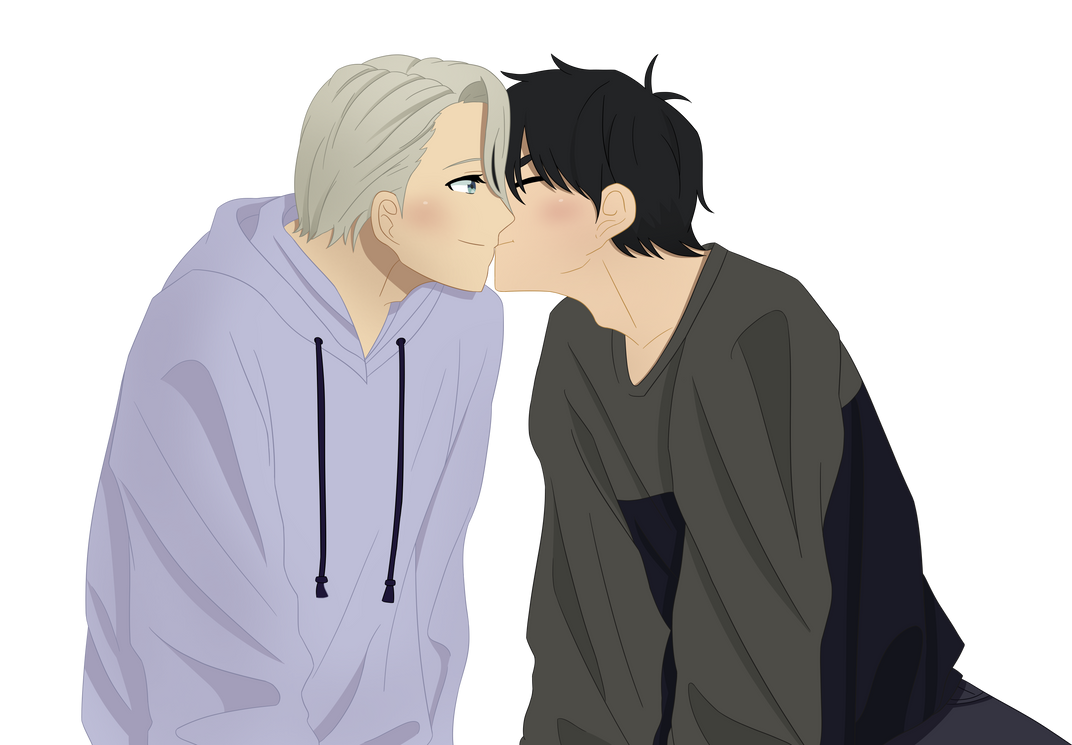 Yuri x Victor - Yuri on Ice Kiss Fanart by fukuhana1000 on DeviantArt