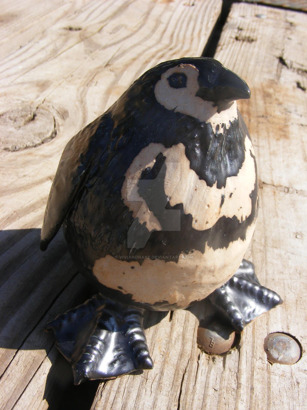 Ceramic Pinch Pot Penguin