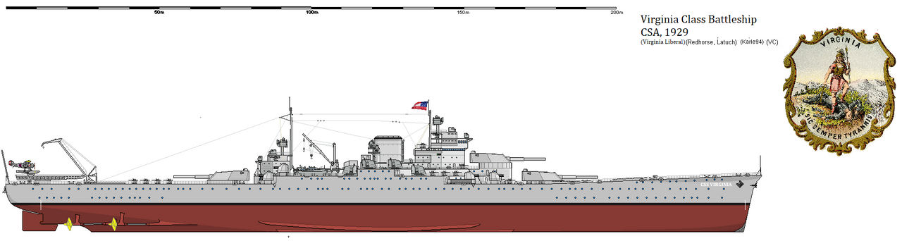 Virginia Class Battleship 1929- CSS Virginia by captcorp on DeviantArt