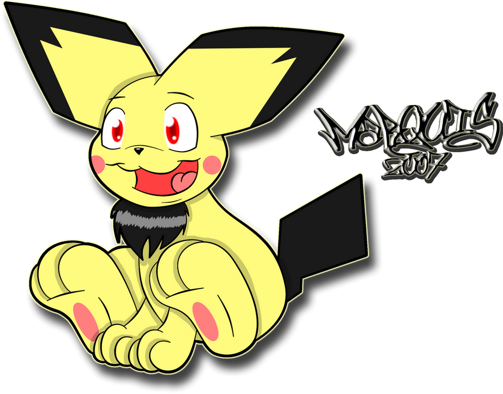 Cute Pichu by Marquis2007 on DeviantArt