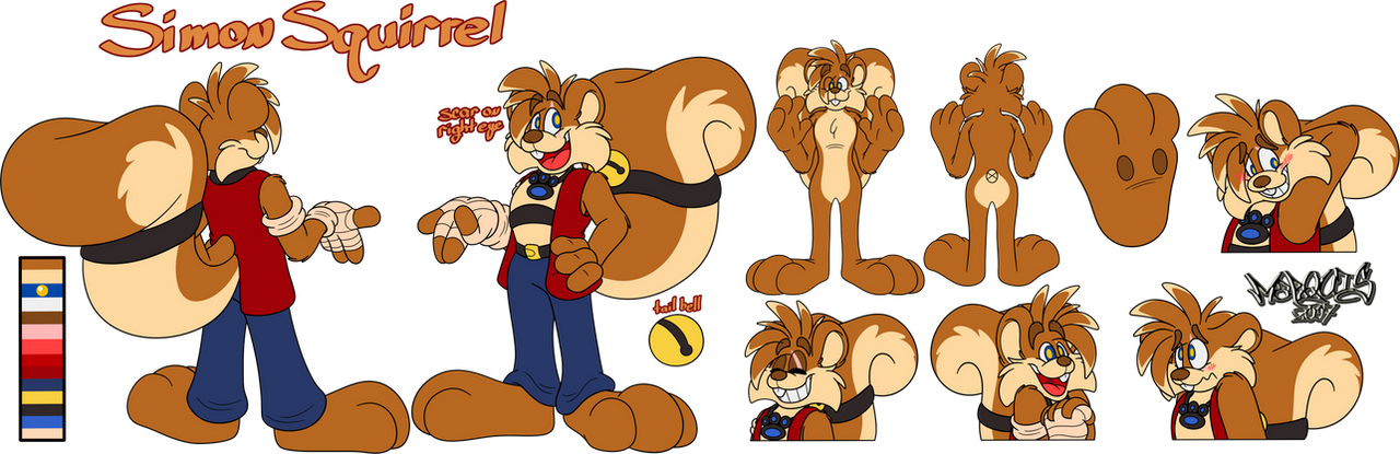 Deviantart Risumon Squirrel Simon Squirrel Reference by Marquis2007 on DeviantArt