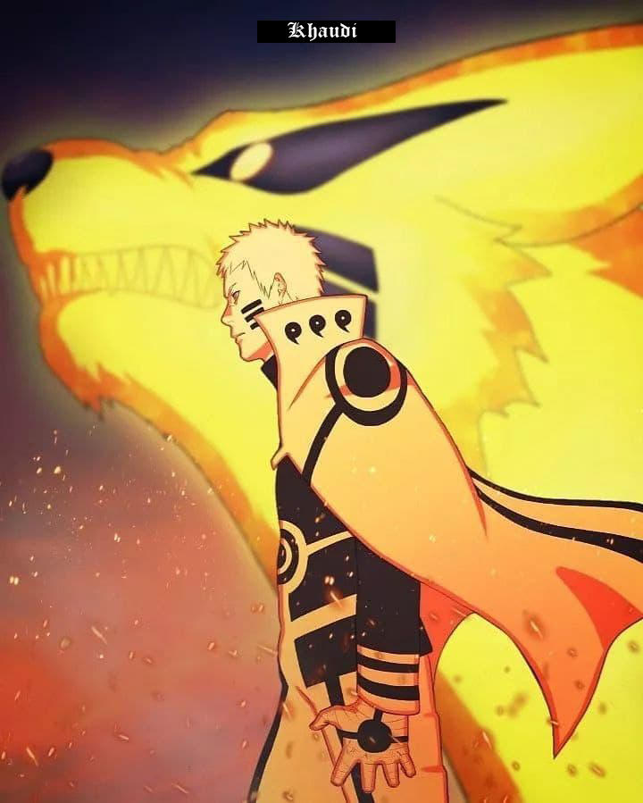 Naruto and Nine tailed fox by Khaudi on DeviantArt