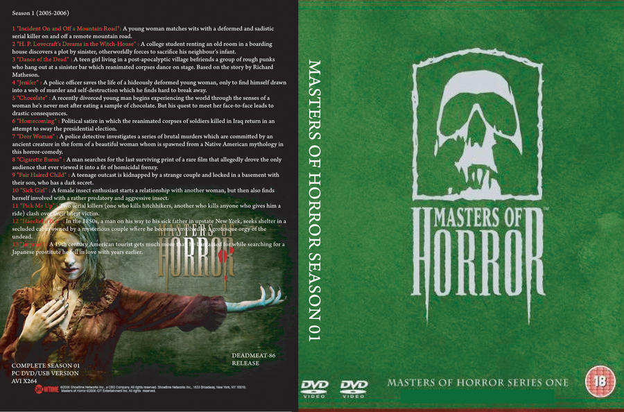 Masters Of Horror - S01 Cover by rapt0r86 on DeviantArt