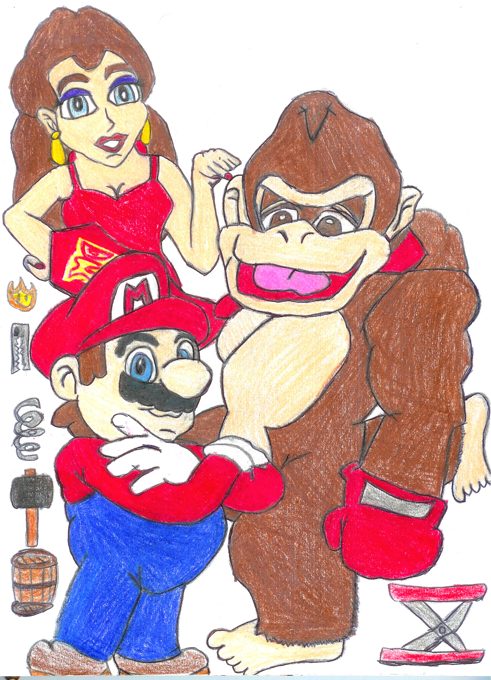 DK Pauline in Dig Dug (ROM Hack) by JeovanyNetwork1992 on DeviantArt