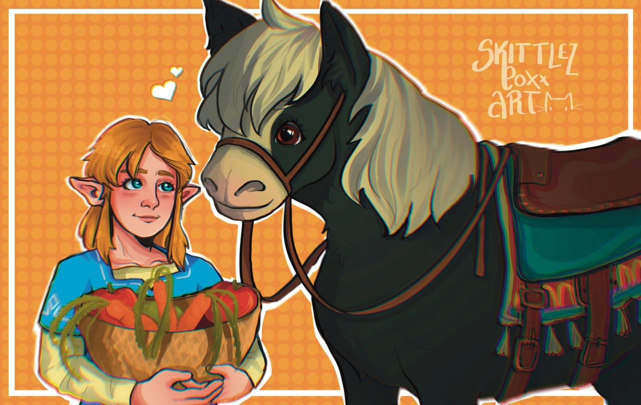 Link and his horse! by skittlezpox on DeviantArt
