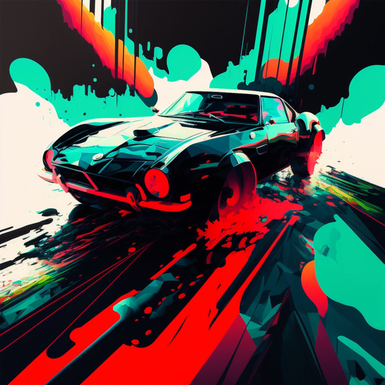 Fast Car Abstract Abstract Car 5 by HereisSomeArt on DeviantArt