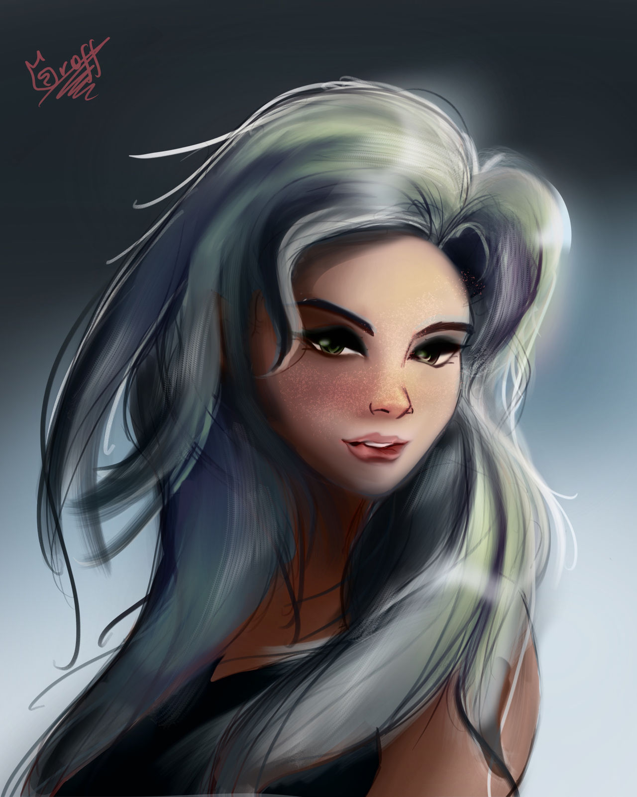 Portrait based on samdoesart and rossdraws :) by EnzoGriffin on DeviantArt