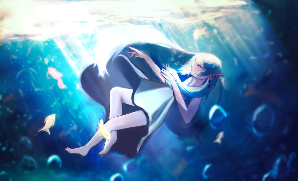 Frieren Floating Rabbit Frieren art :) by EnzoGriffin on DeviantArt