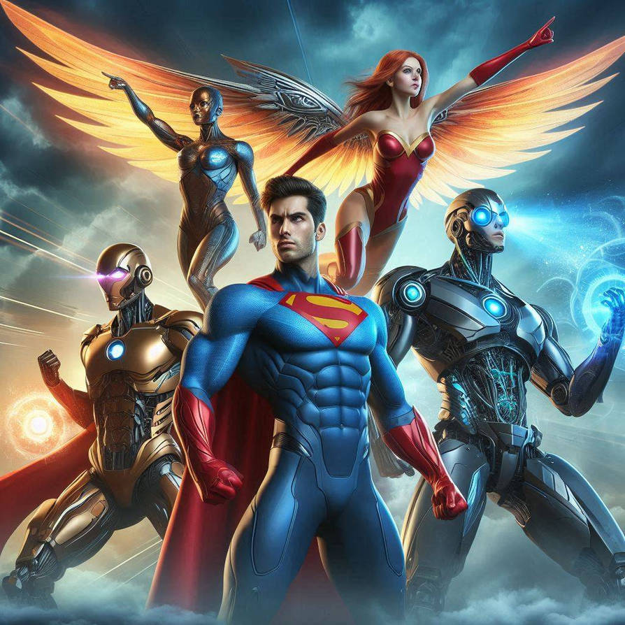 Epic superhero vs supervillain action by schmutzj on DeviantArt