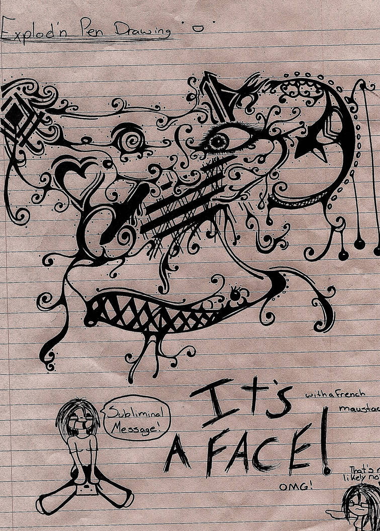 Exploding Pen Mike Exploding Pen Drawing by Kainu-Chan on DeviantArt