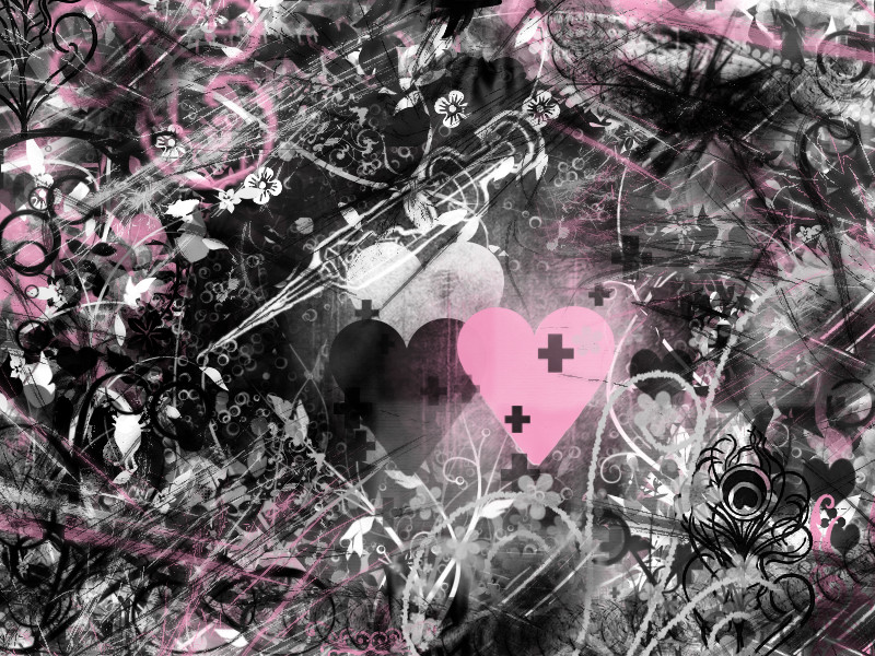 wallpaper black pink white by