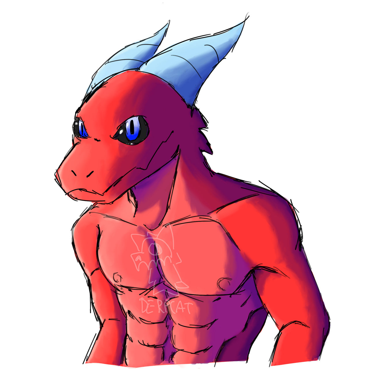 Animals. Muscle Deviantart Muscle + render practise by Derpcatm on DeviantArt