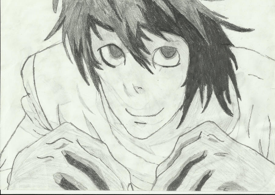 Death note L drawing