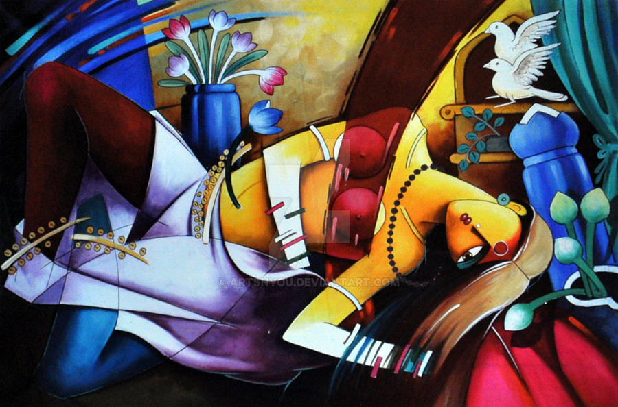 Women with pigeons... by ArtsNyou Women with pigeons... by ArtsNyou