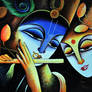 Radha Krishna painting - The Eternal Love