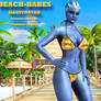 Liara T'Soni   BEACH-BABES ILLUSTRATED   2-18-2015